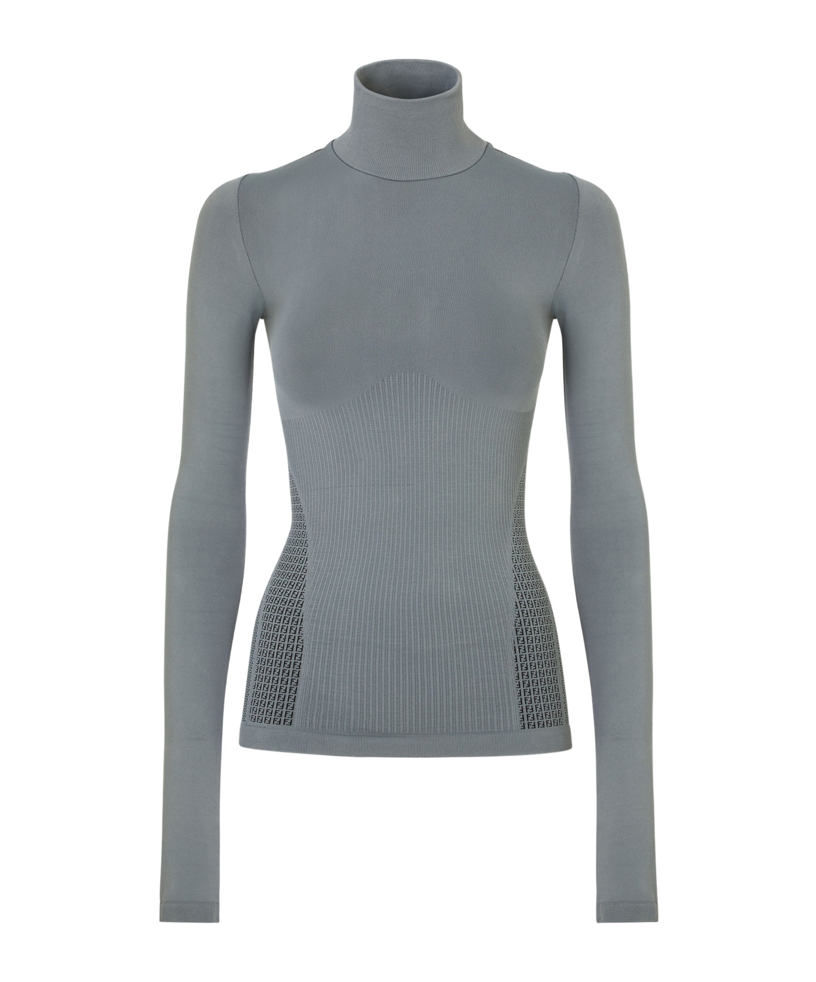 FENDI GREY TECH FABRIC JUMPER