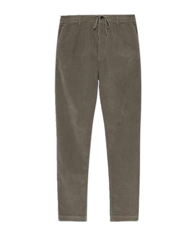 Woolrich Milton Pleated Drawstring Trousers In Gray