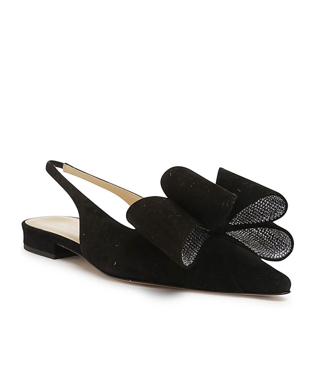Mach&mach Pointed Flat Shoes In Black