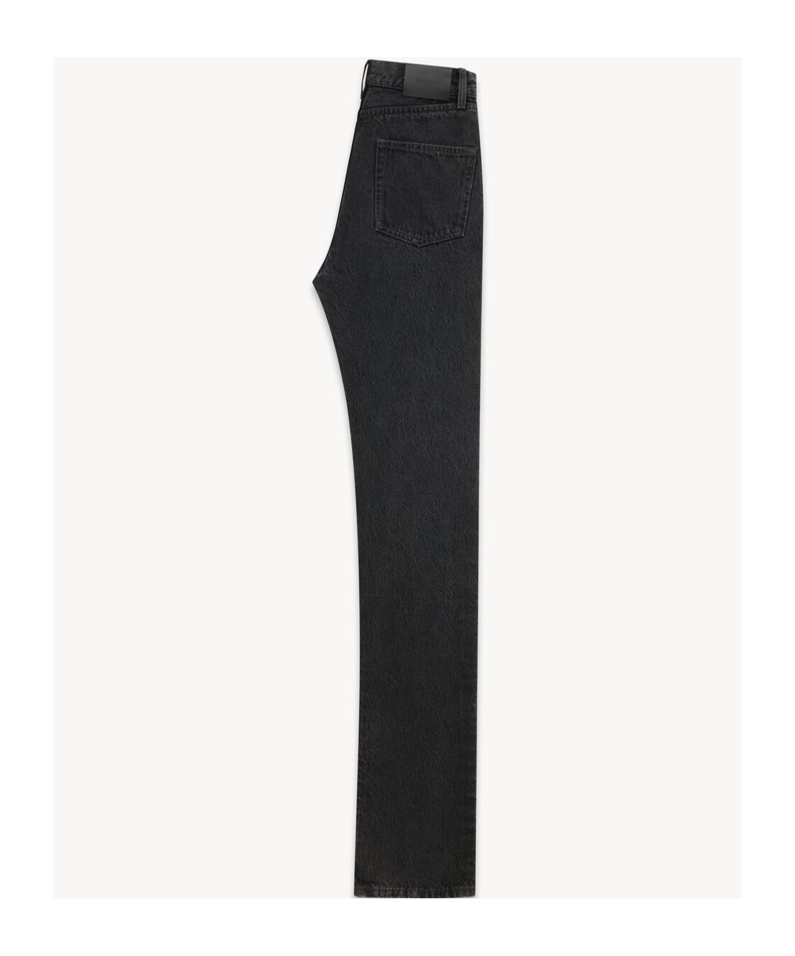 Saint Laurent High-rise Straight-leg Jeans In Black