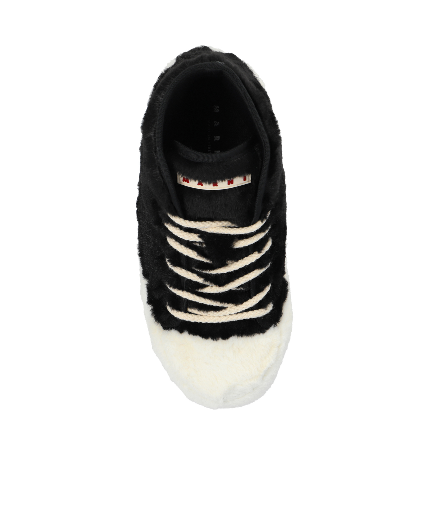 Marni Teddy Lace-up Sneakers In Black