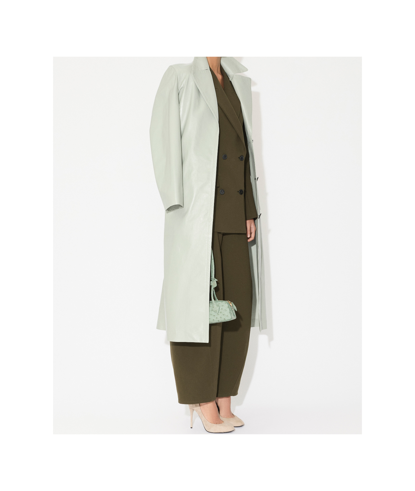 Alaïa Cotton-poplin Barrel-leg Pants In Brown