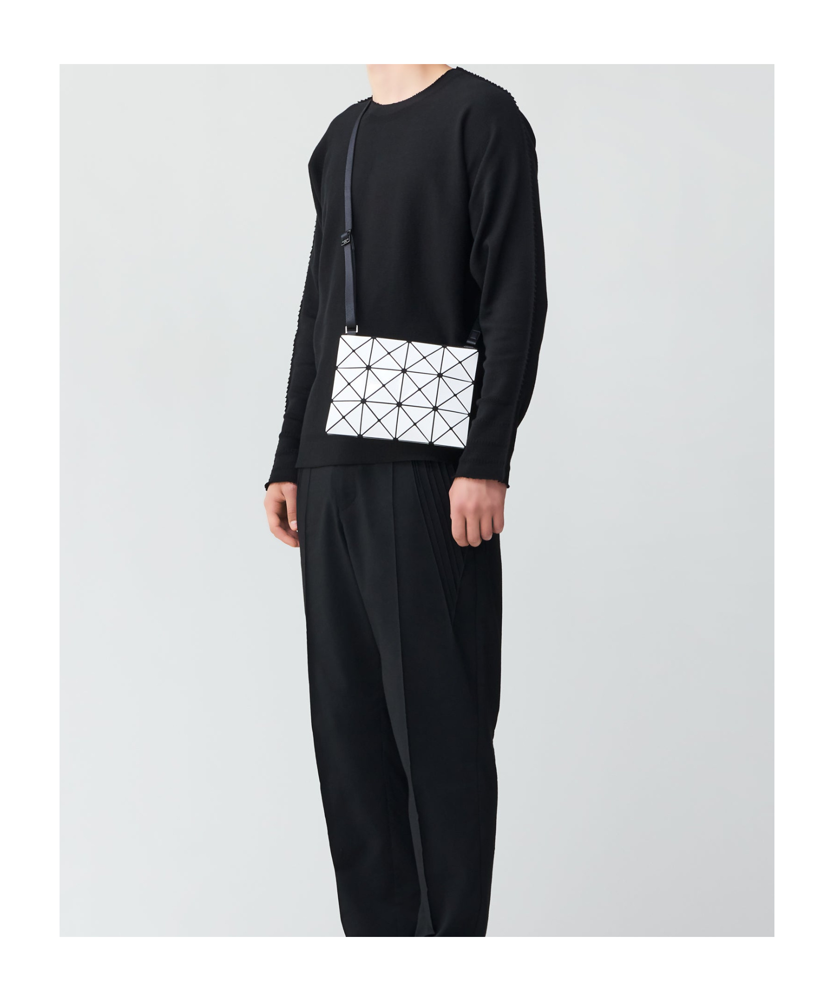 Bao Bao Issey Miyake Lucent Shoulder Bag In White