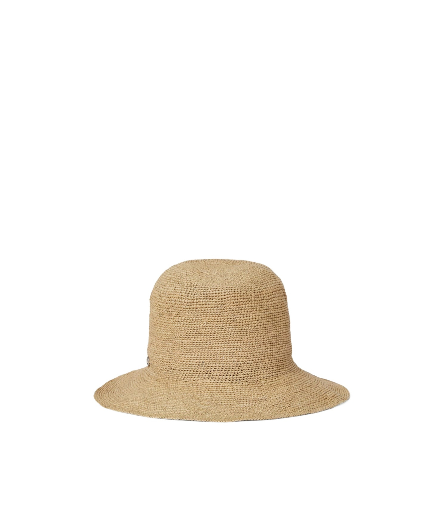 Loro Piana Airi Crochet Straw Bucket Hat In Hay Brown