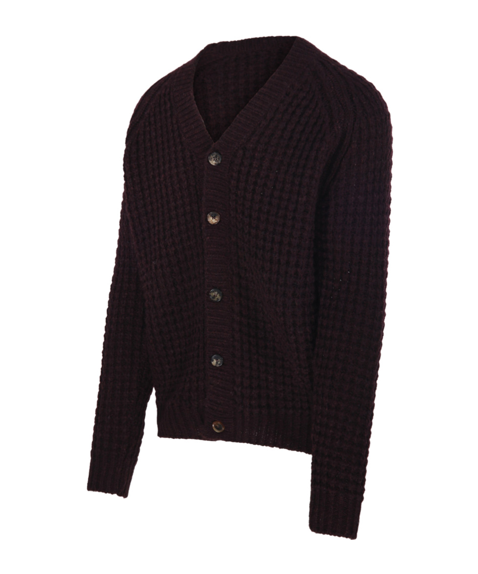 Roberto Collina Ribbed Knit V-neck Cardigan Clothing In Black