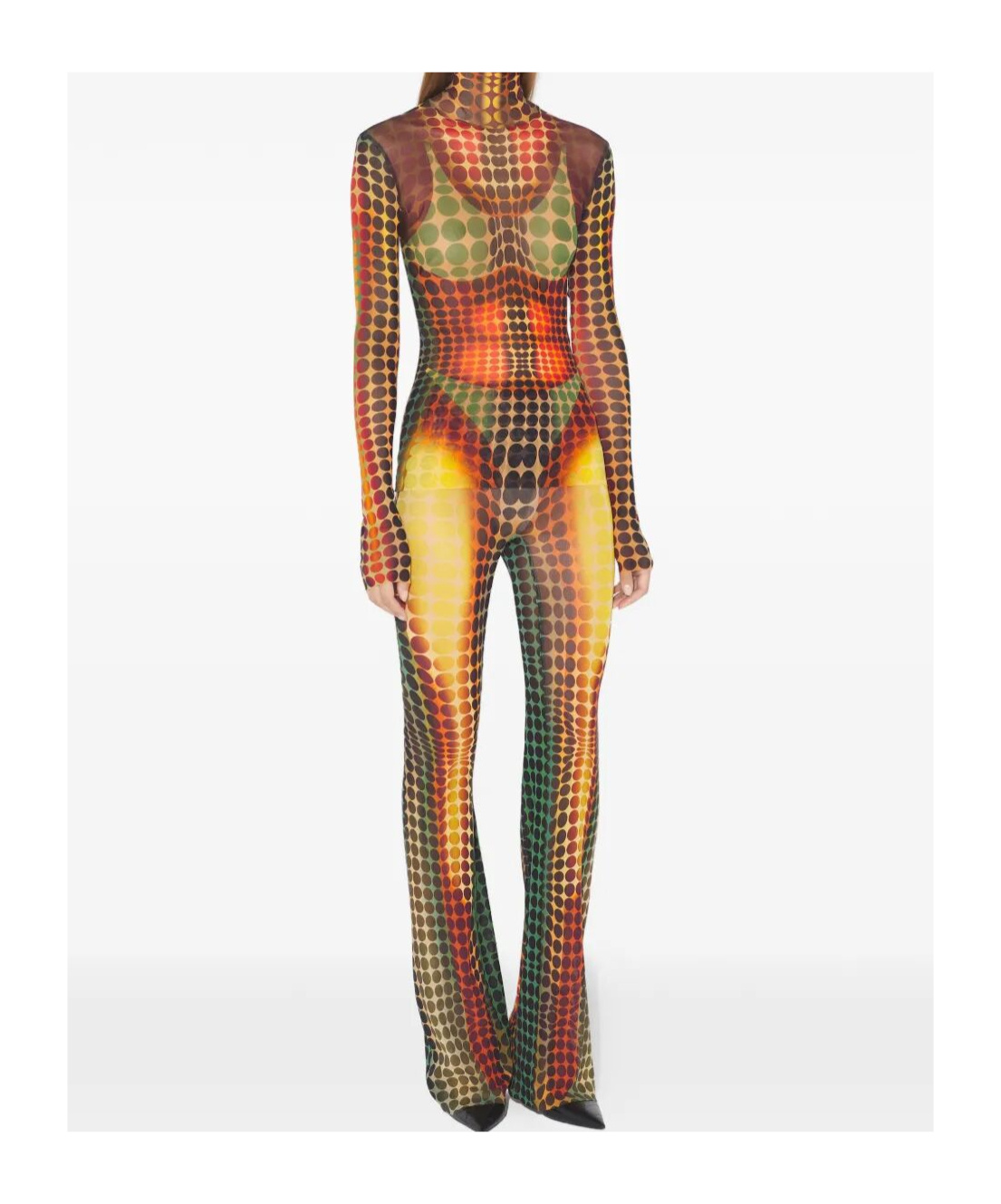 Jean Paul Gaultier Re-edition Flared Trousers In Multi