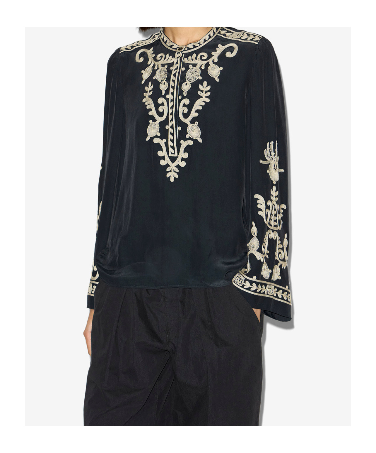 Isabel Marant Étoile Falonne Blouse In Black