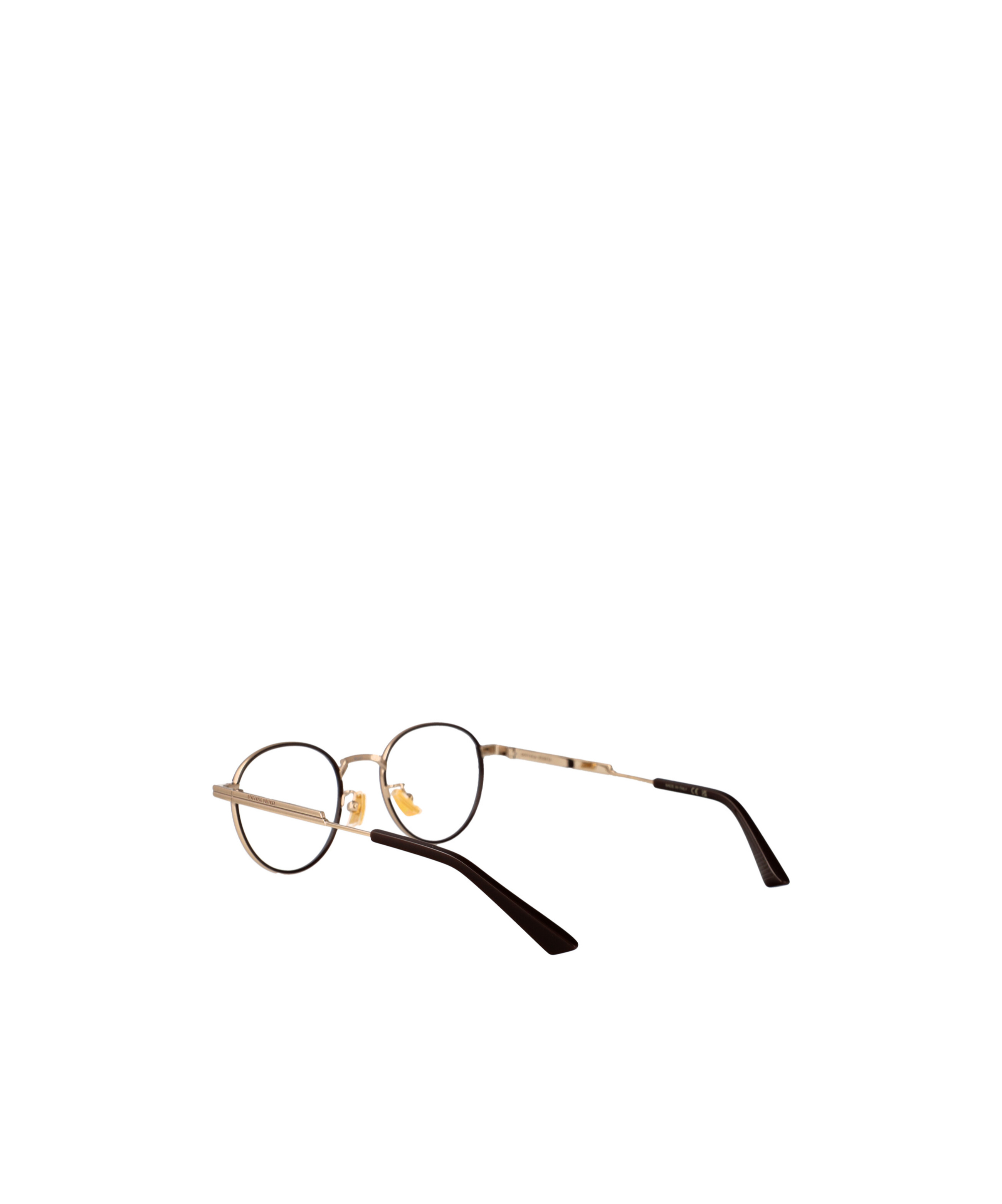 Bottega Veneta Eyewear Round Frame Glasses In Black
