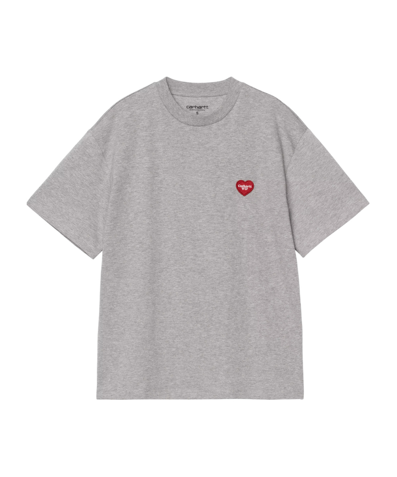 Carhartt Wip Heart Patch T-shirt In Gray
