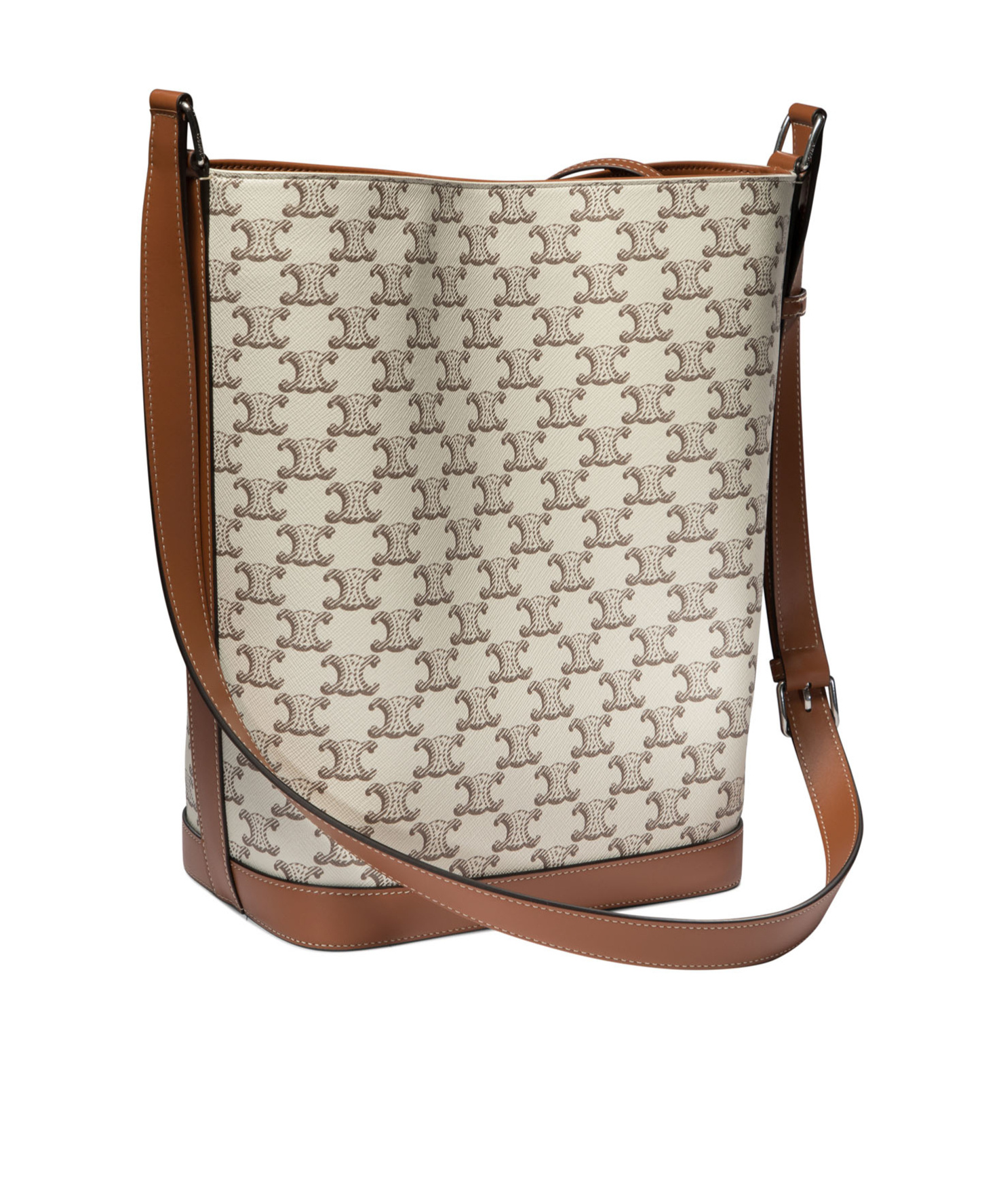 Celine Logo Cross-body Bag In Nude