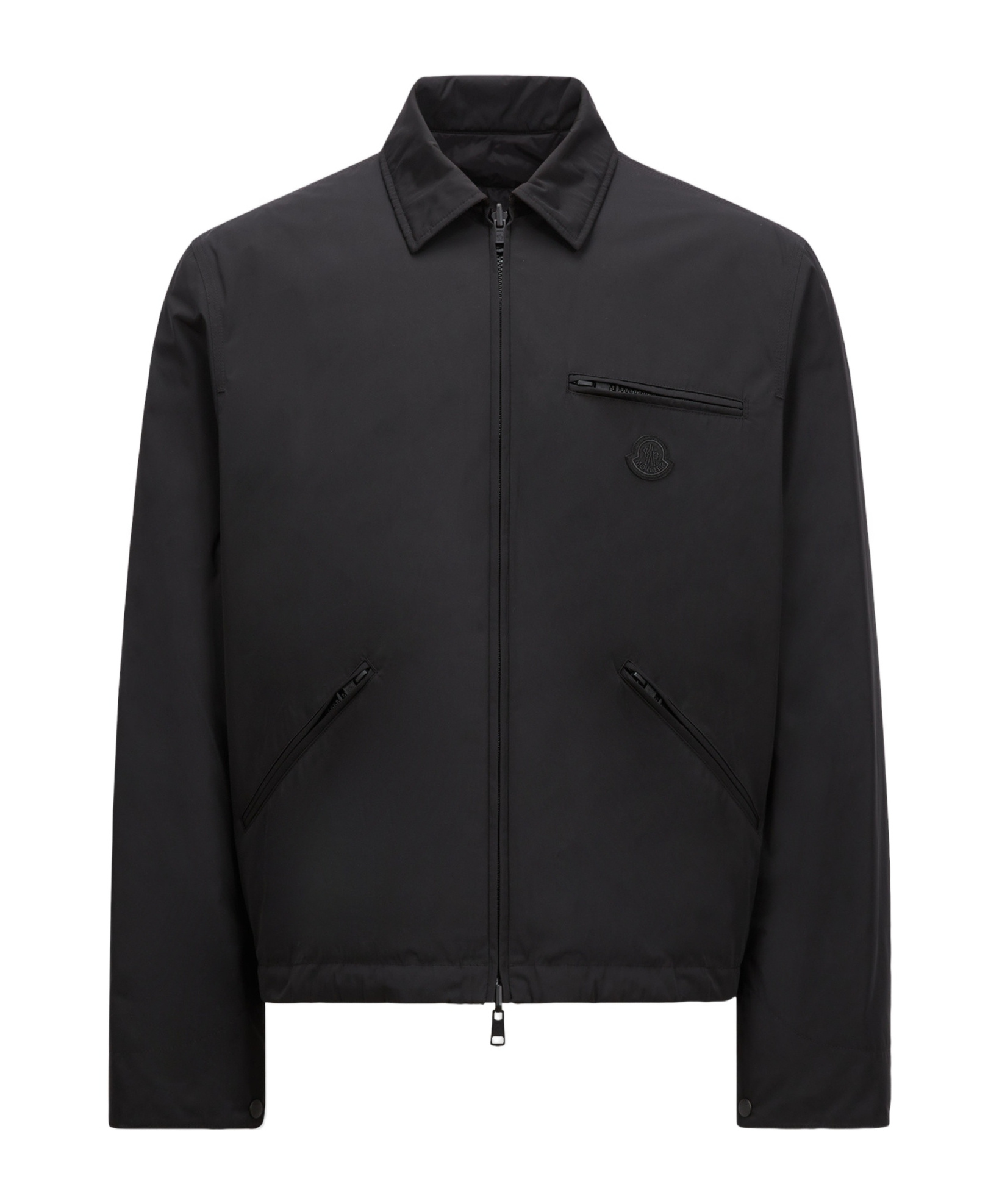 Moncler Doudoune-chemise Réversible Cidone In Black
