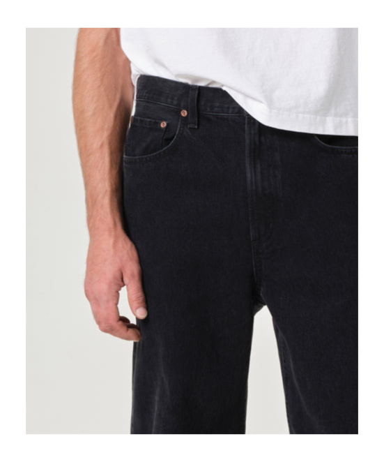 Agolde Belt-loop Jeans In Black