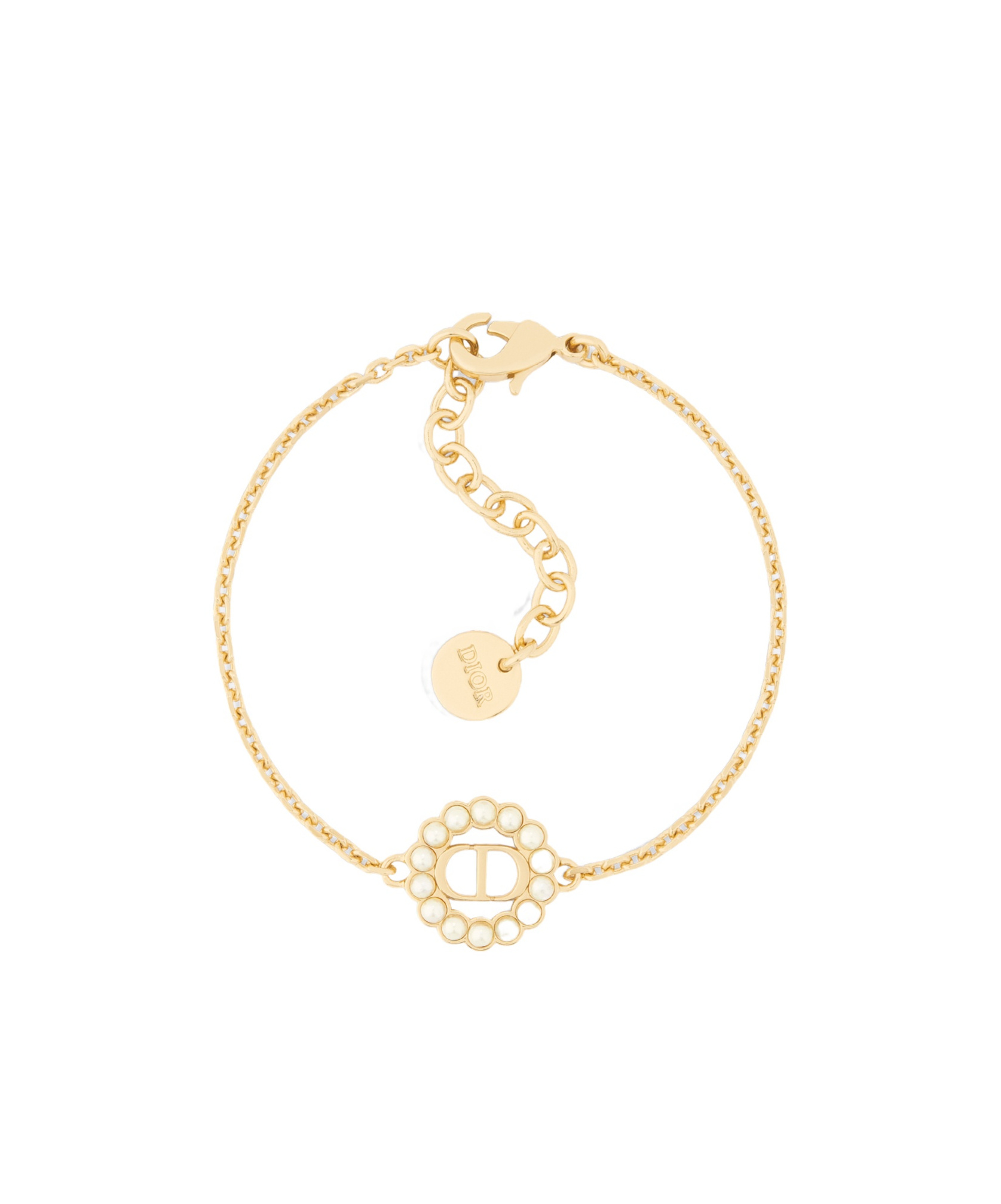 Dior Petit Cd Circle Bracelet In Gold
