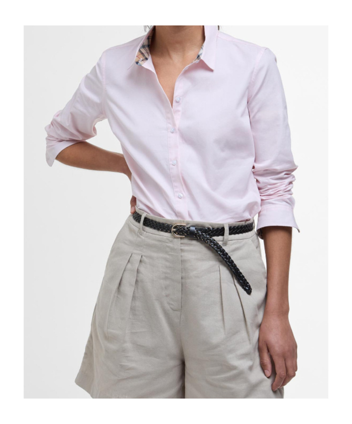 Barbour Derwent Long-sleeved Shirt In Pink