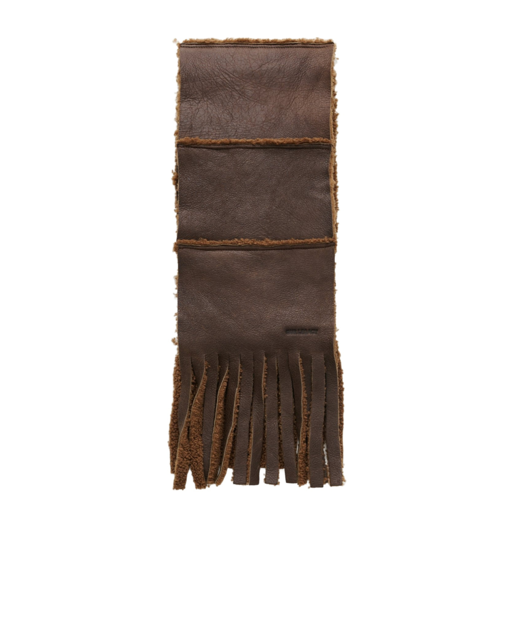 Our Legacy Shearling Scarf In Brown