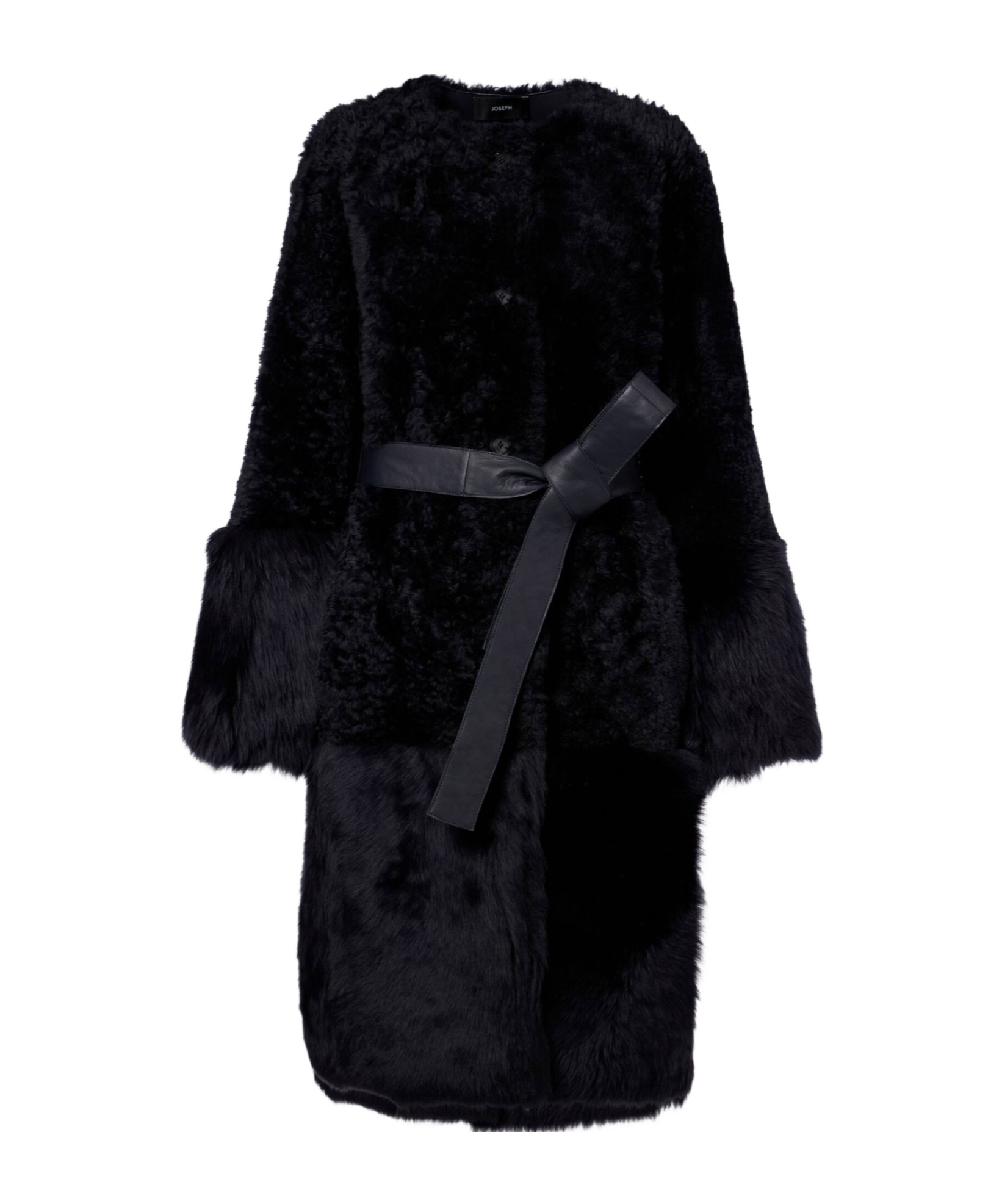Joseph Tina Belted Coat In Black