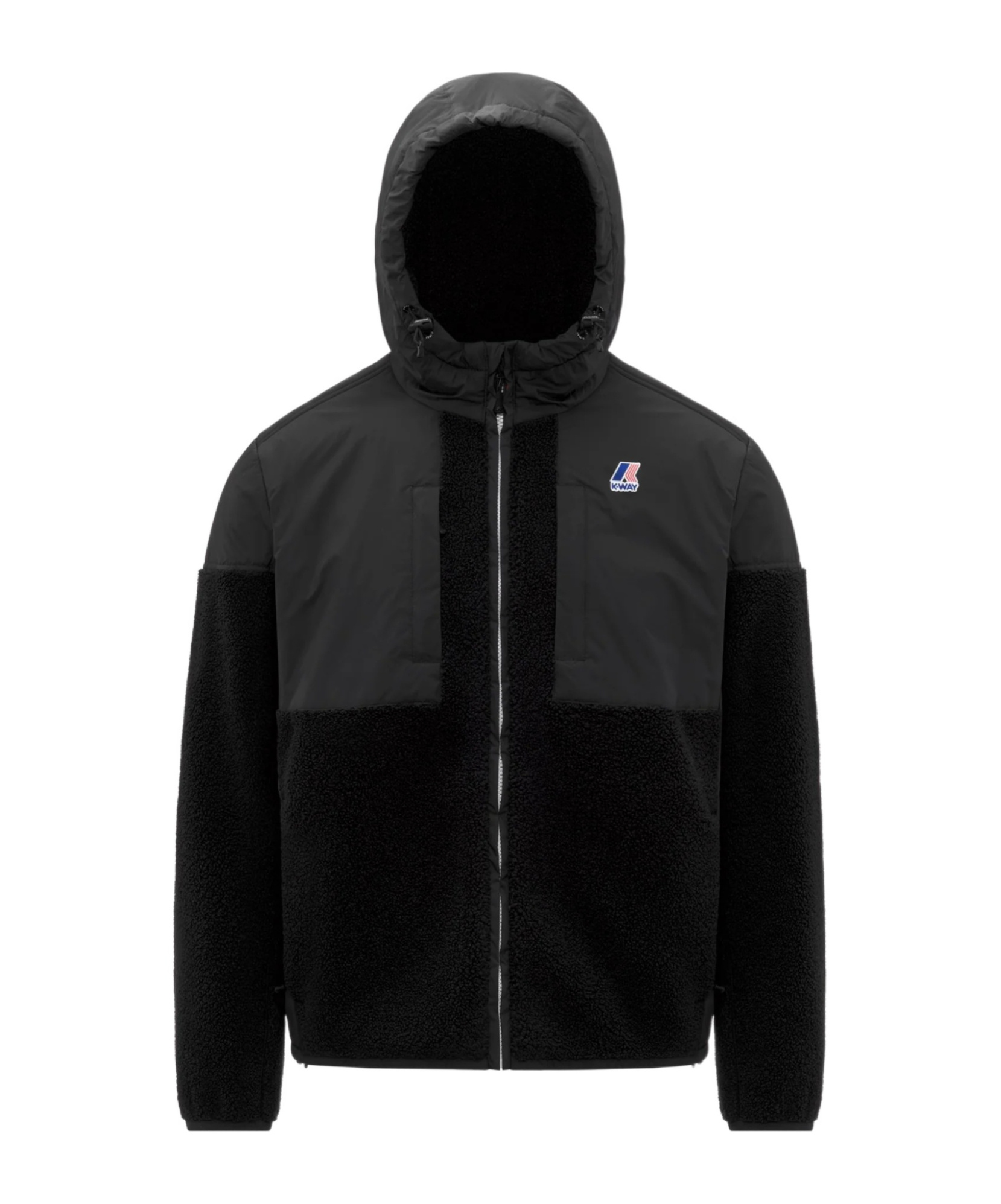 K-way Samson 4.0 Orsetto Full Zip Hoodie In Black