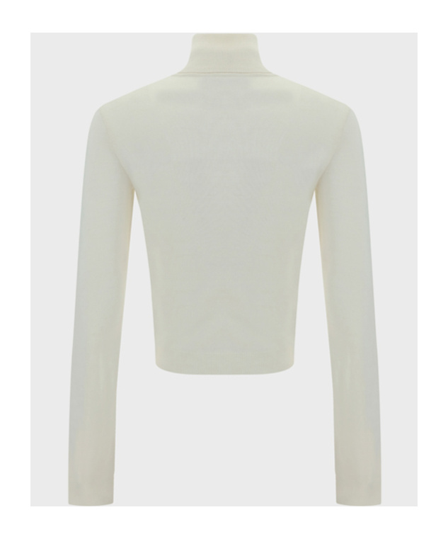 Shop Mm6 Maison Margiela Single-stitch Logo Sweater In White