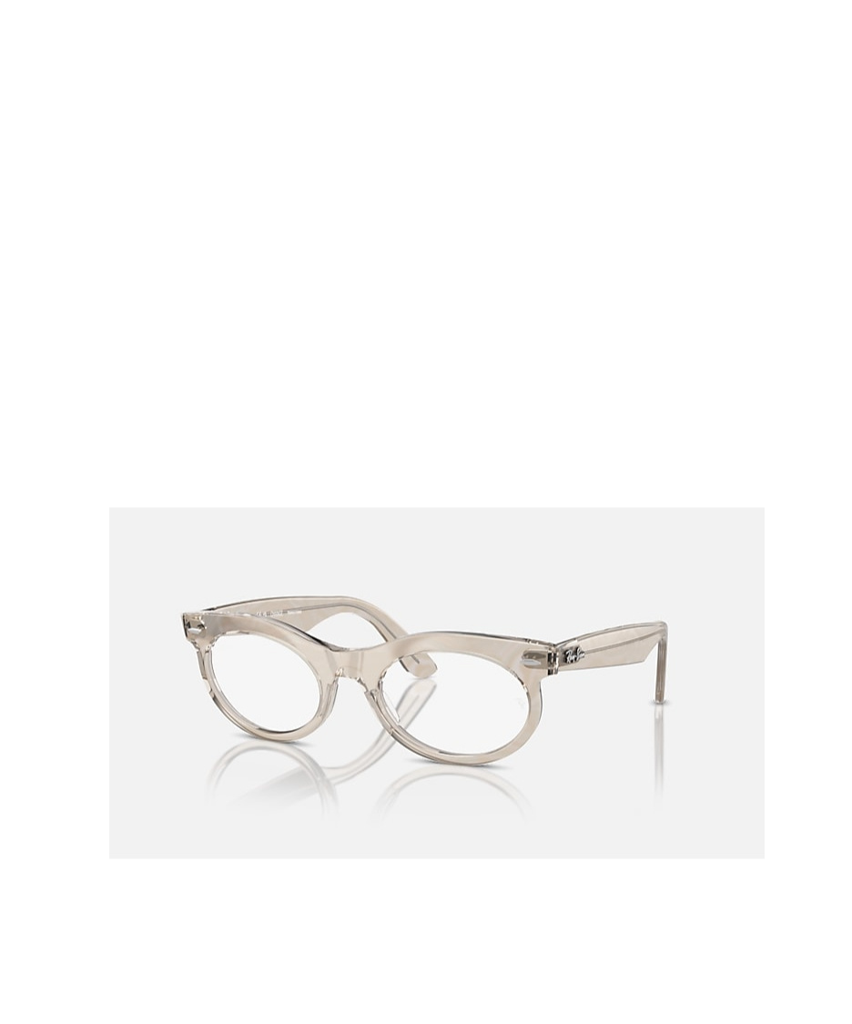 Ray Ban Wayfarer Oval Speed Shift Glasses In White