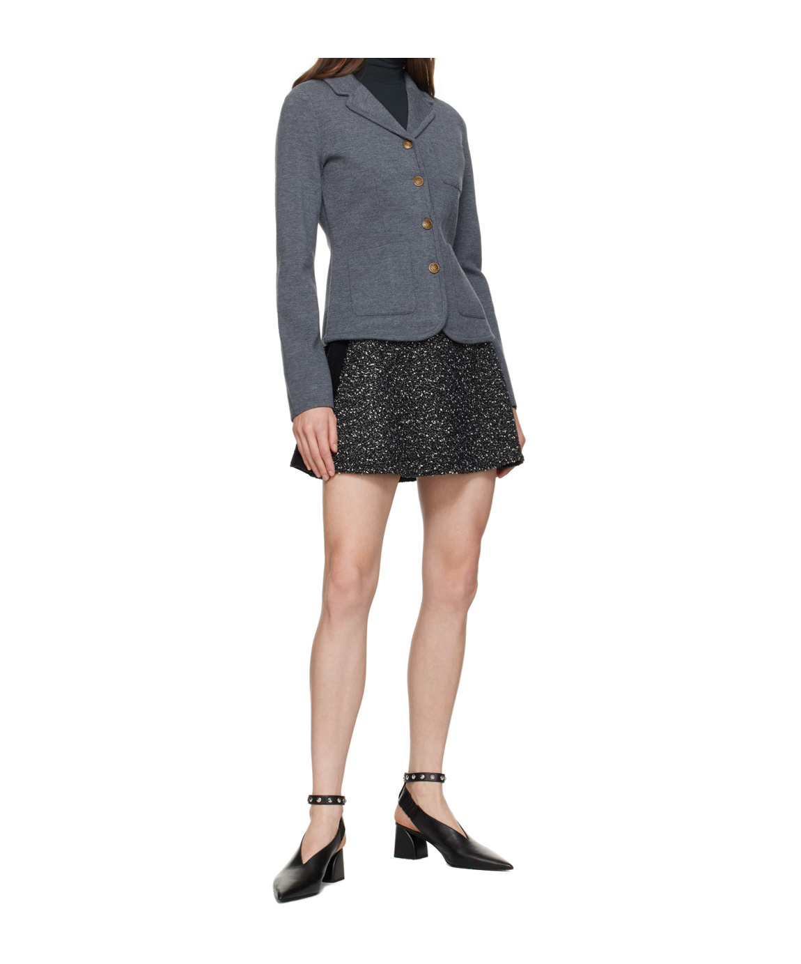 Rag & Bone Elsie A-line Tweed Miniskirt