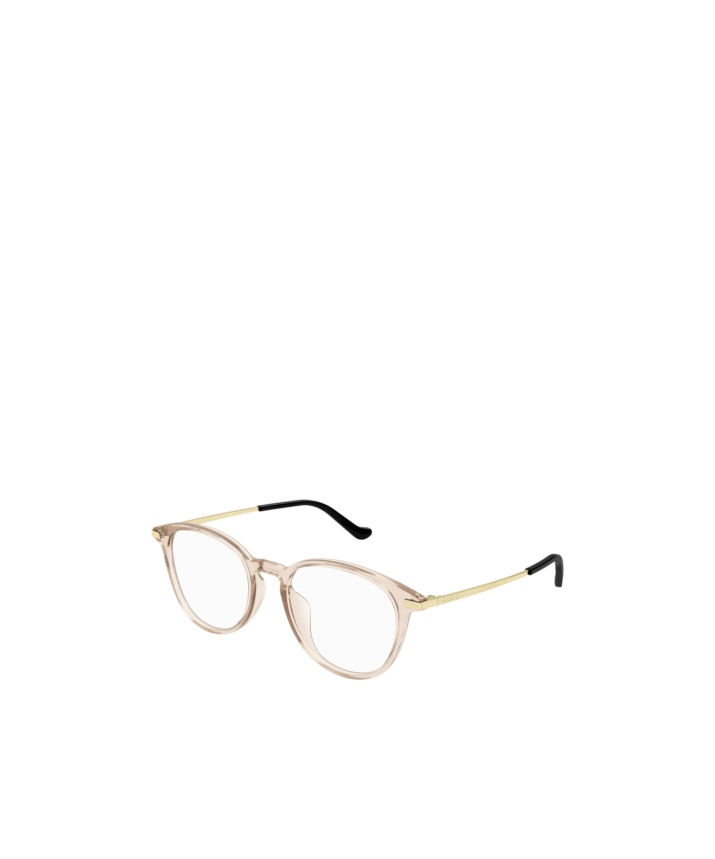 Gucci Eyewear Round Frame Glasses In Nude