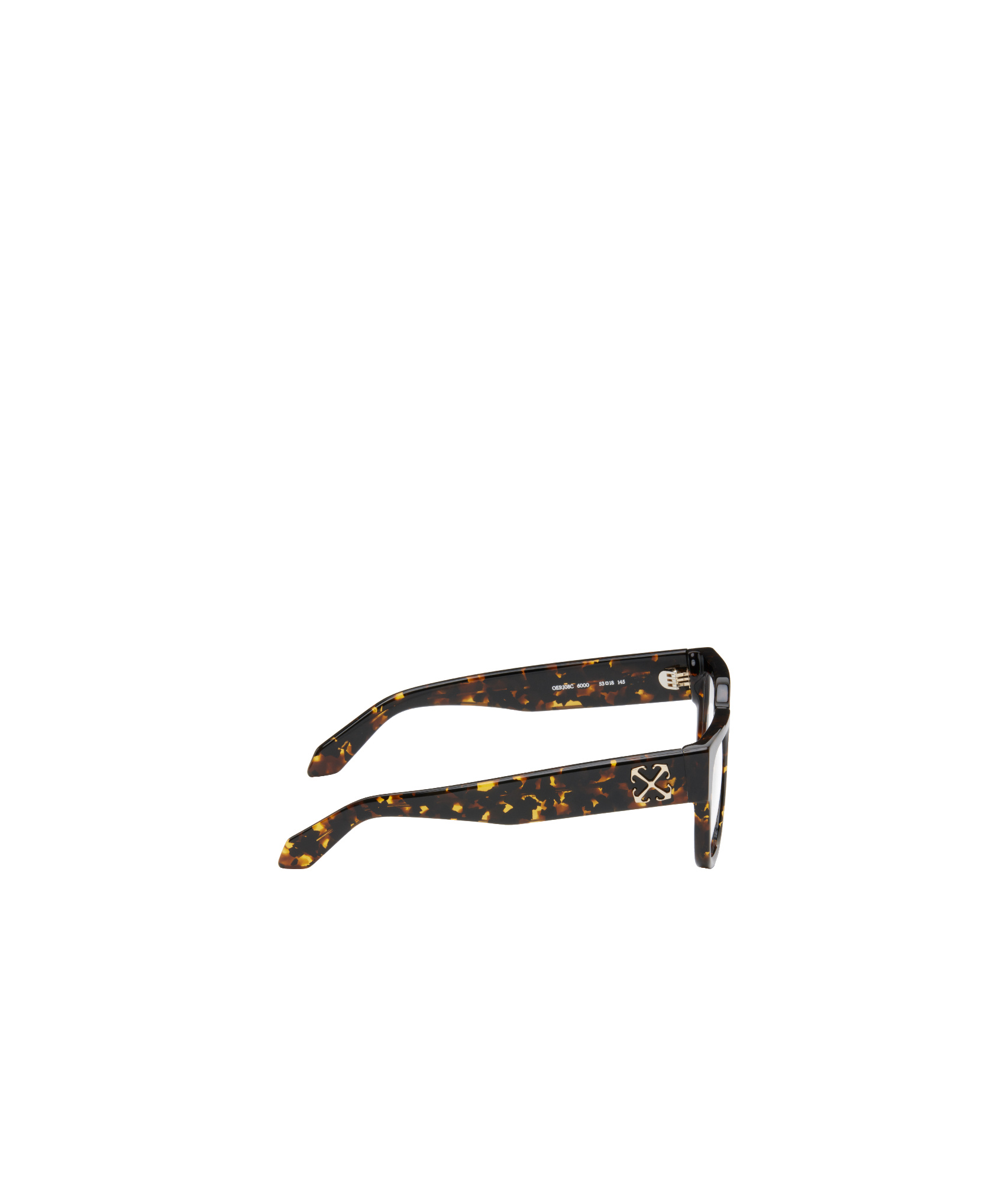 Off-white Rectangular Flat Mirror In Black