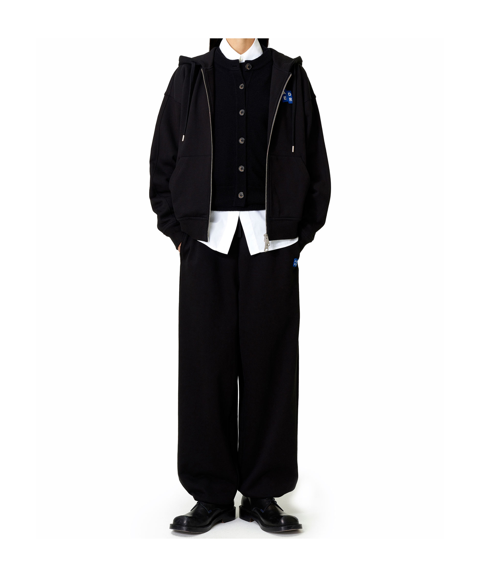 Ader Error Logo Patch Sweatpants In Black