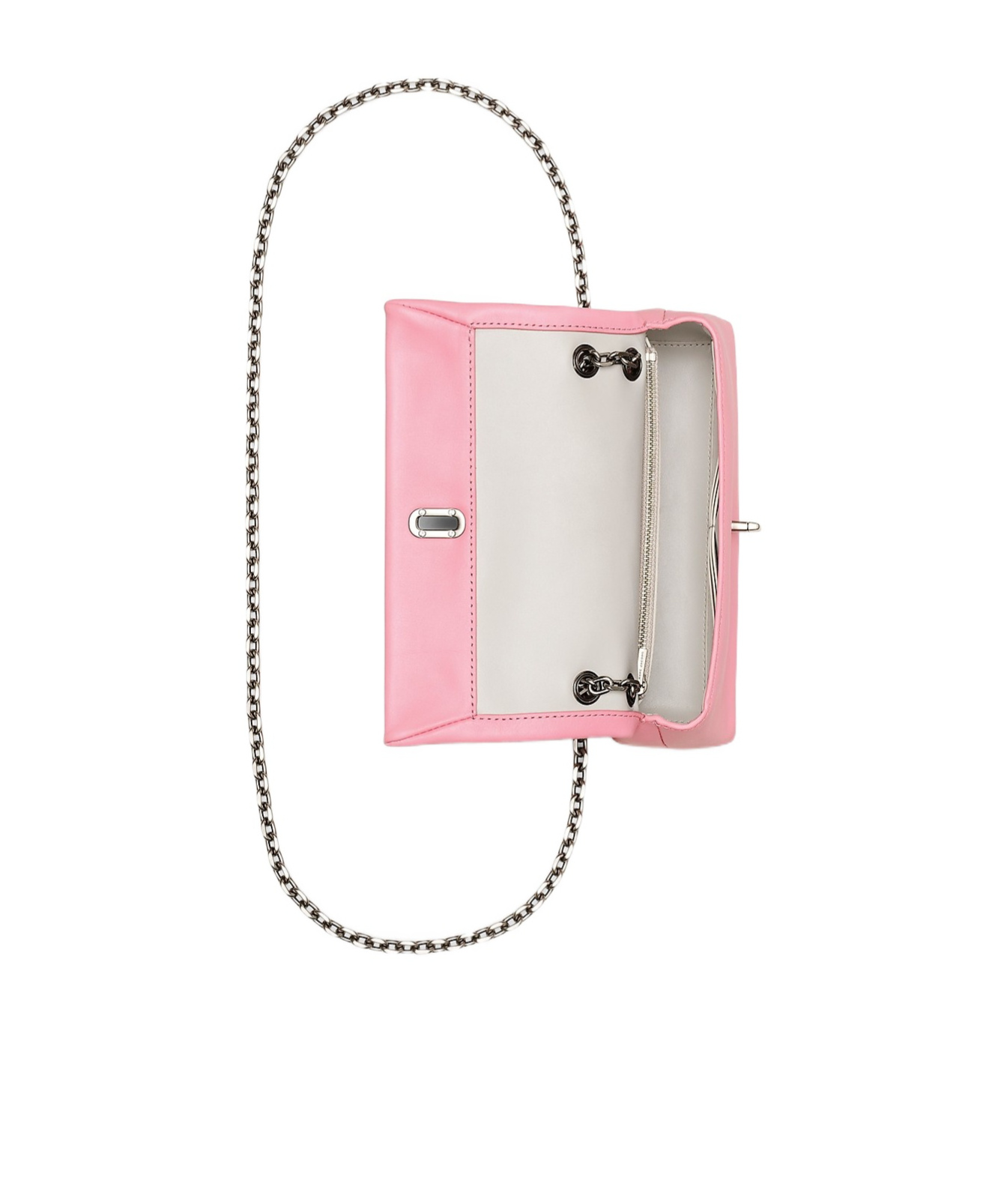 Marc Jacobs The Dual Logo Embossed Chain Wallet In Pink