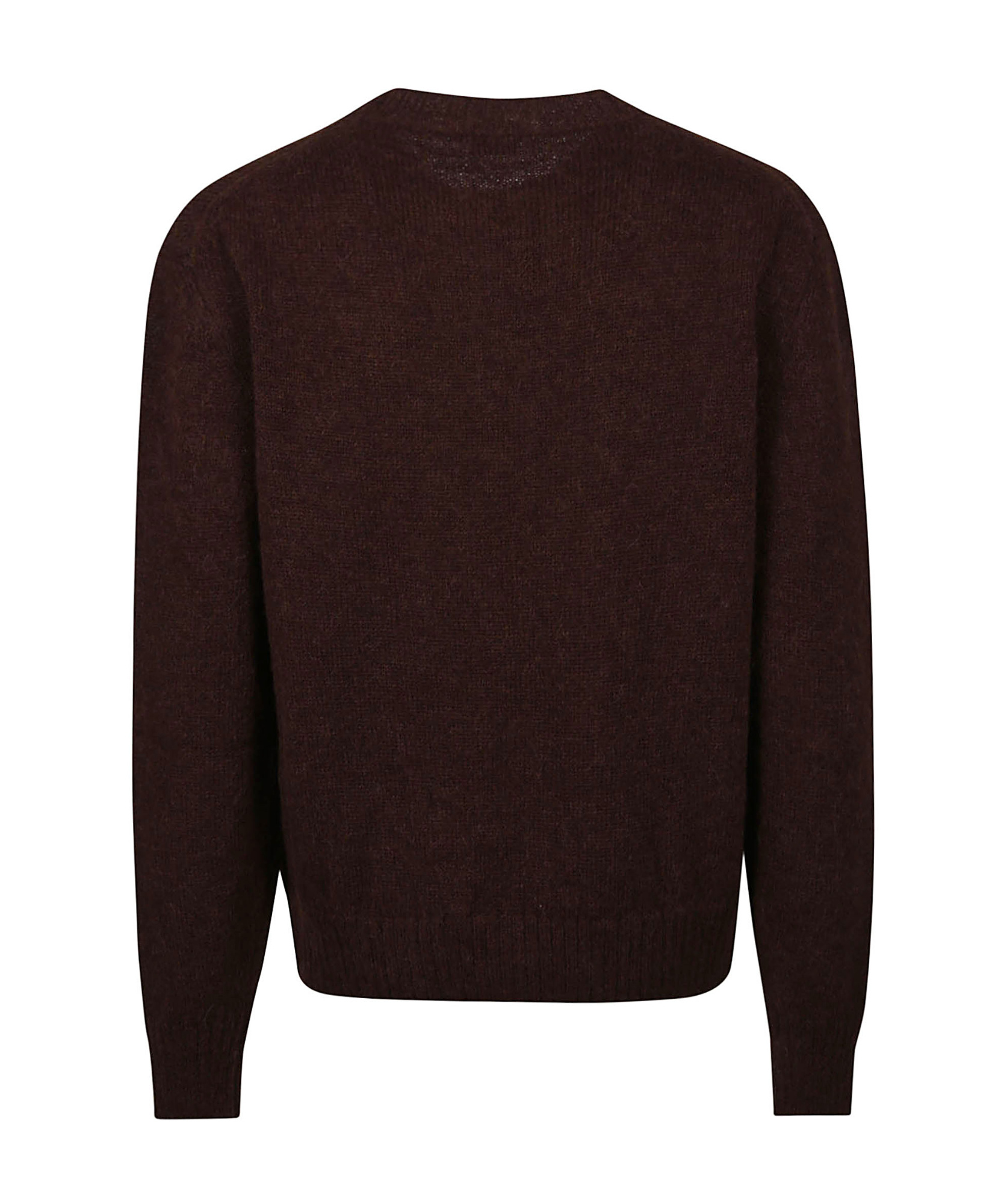 Tom Ford Long-sleeved Brushed Jumper In Black