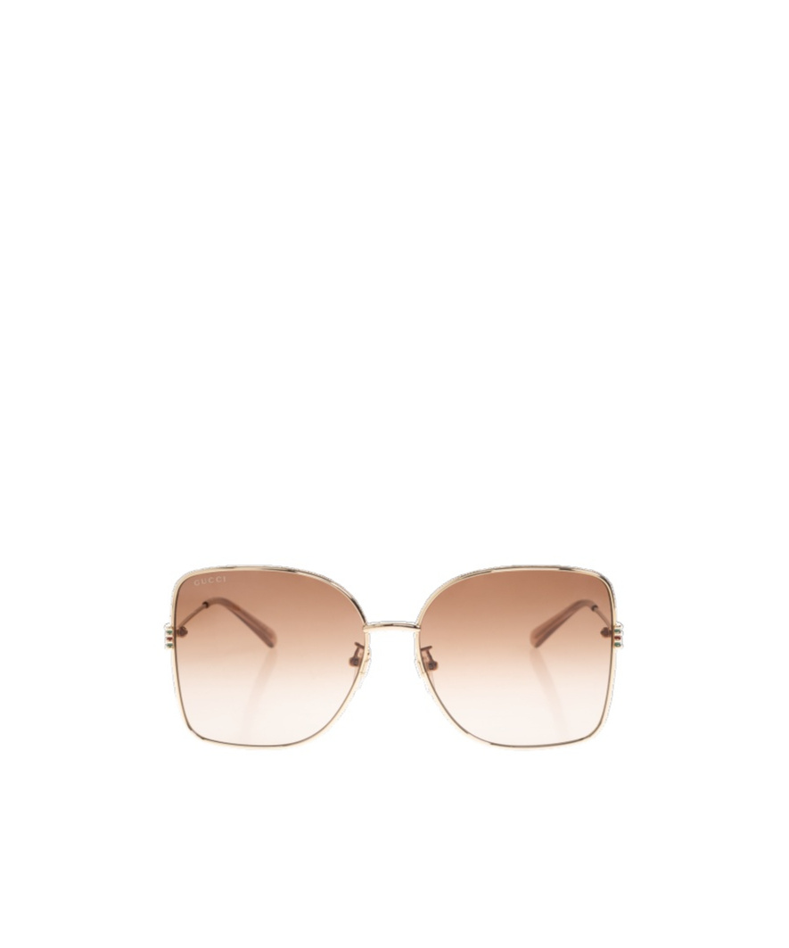 Gucci Square-frame Sunglasses In Nude