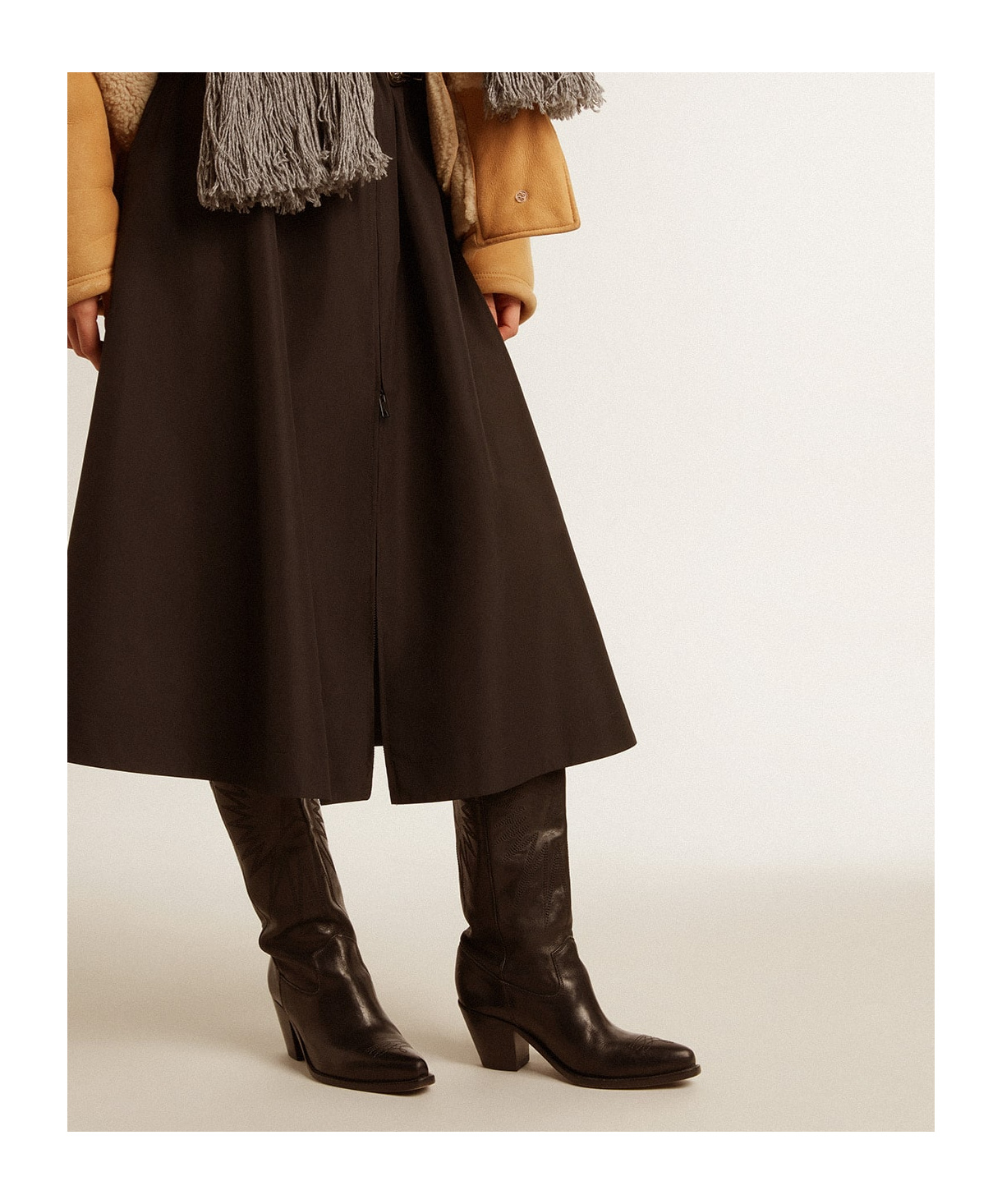 Golden Goose 85mm Wish Star Francesca Leather Boots In Black