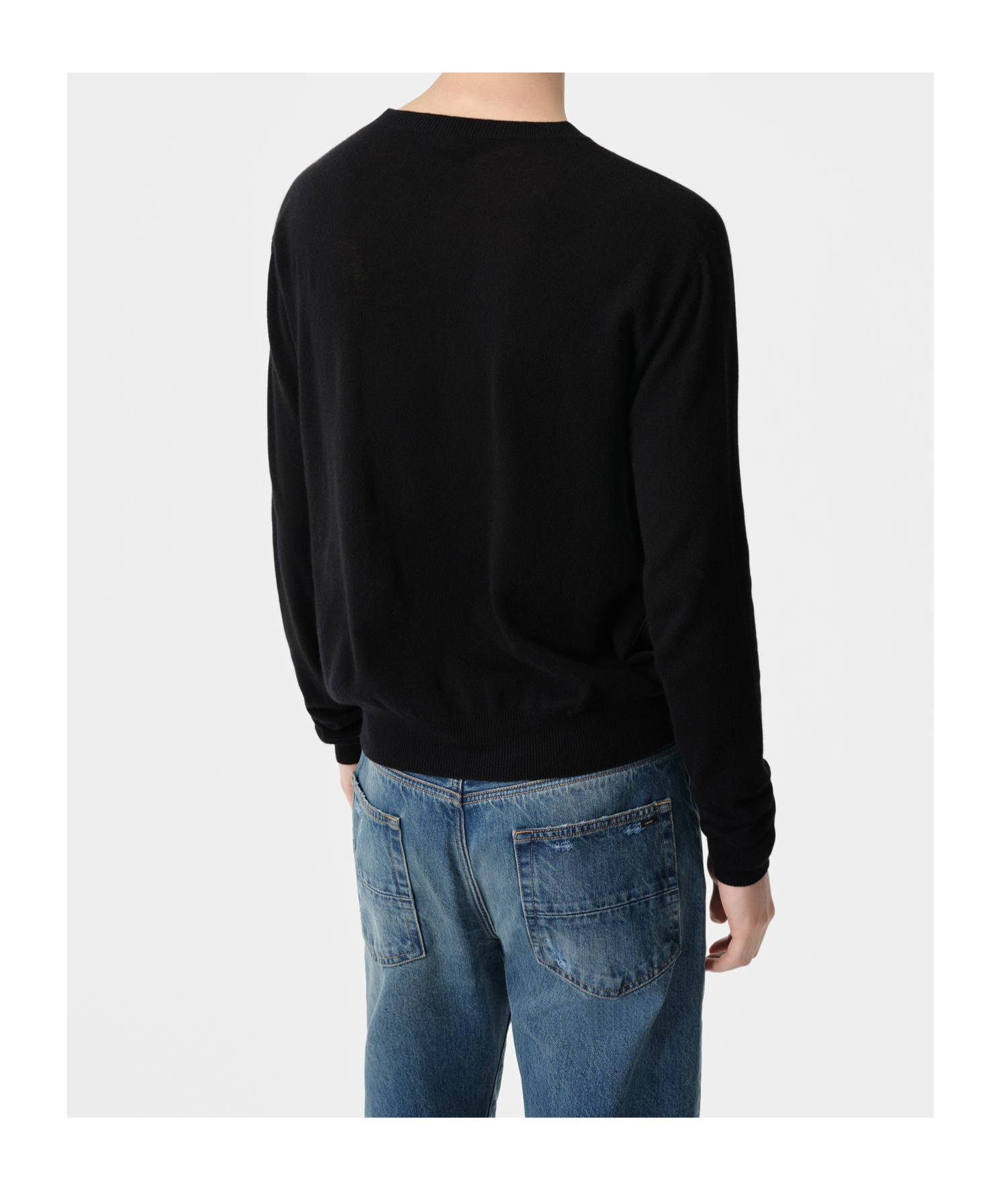Amiri Long-sleeved Sweater In Black