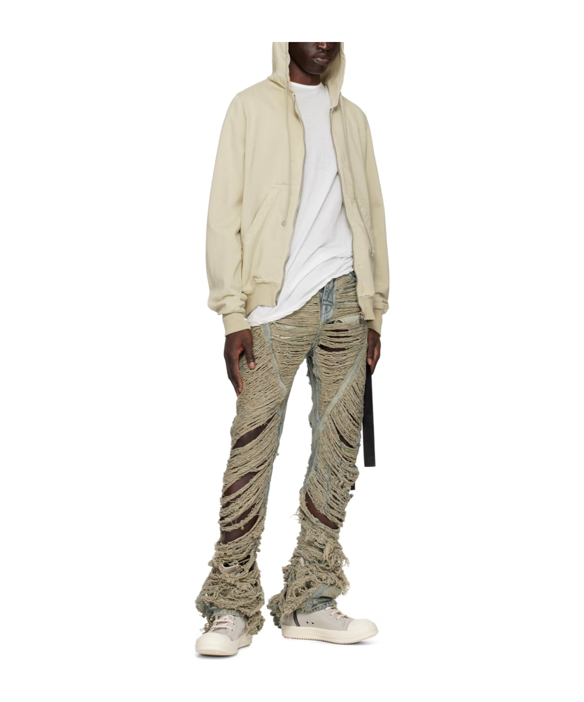 Rick Owens Drkshdw Blue Bias Jeans In Multicolor