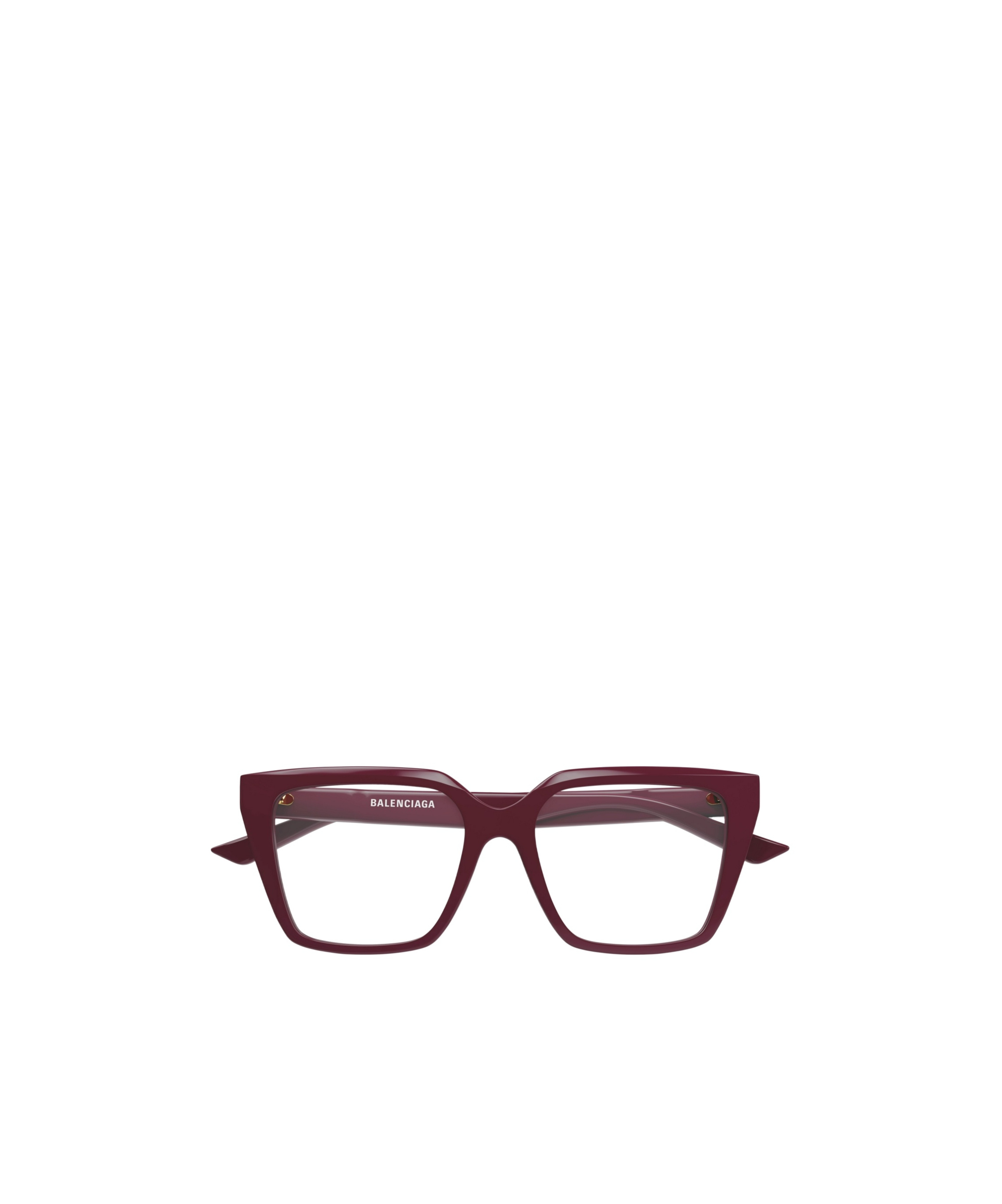 Balenciaga Geometrically Framed Flat Mirror In Red