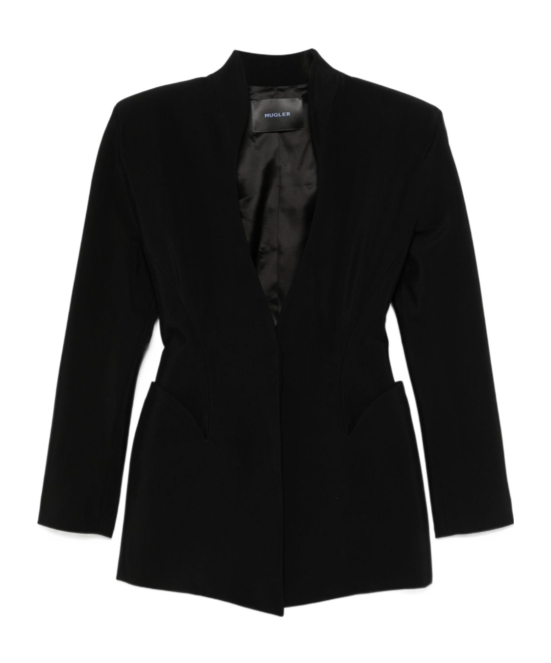 Mugler Tailored Jacket With Structured Shoulders