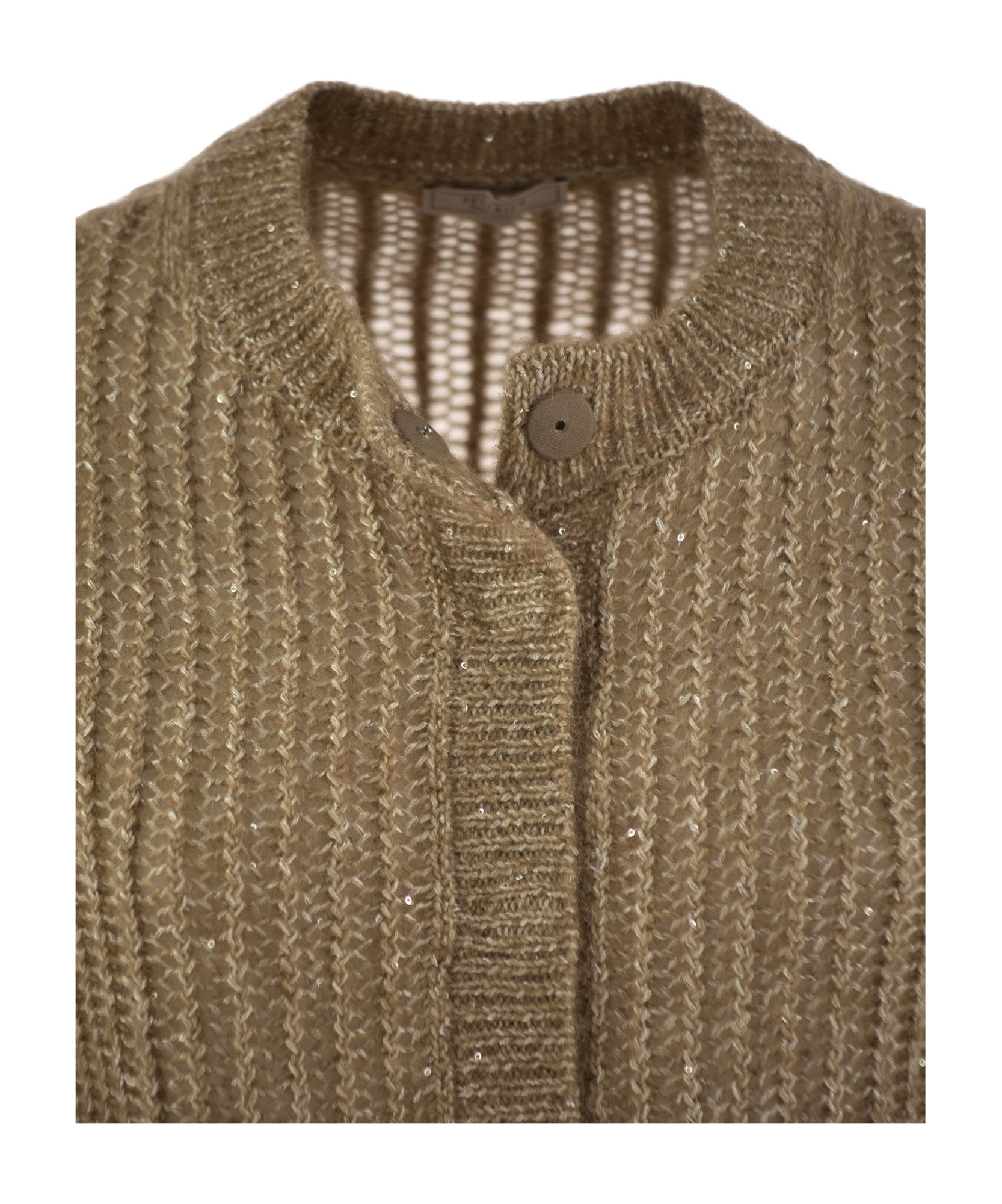 PESERICO LONG-SLEEVED KNITTED CARDIGAN 