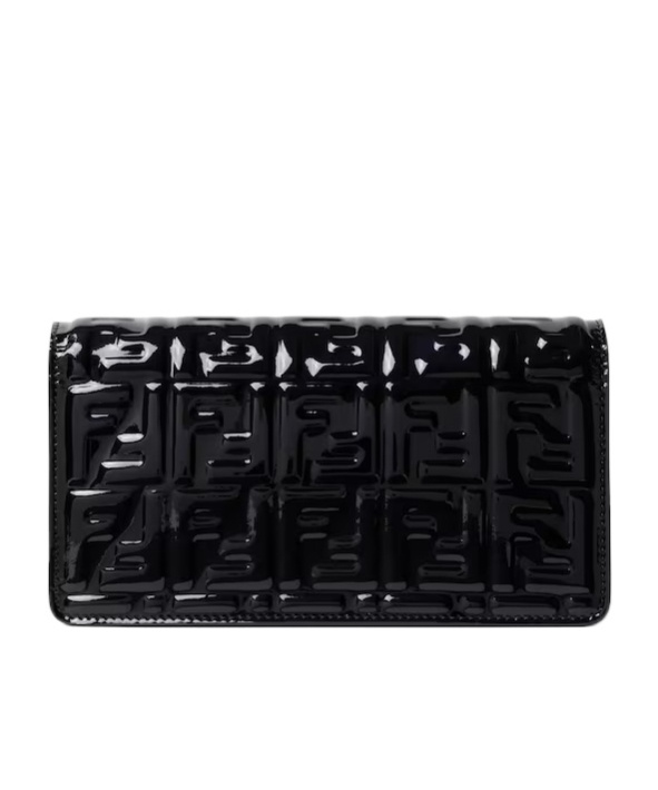 Fendi Wallet On Chain Baguette In Black