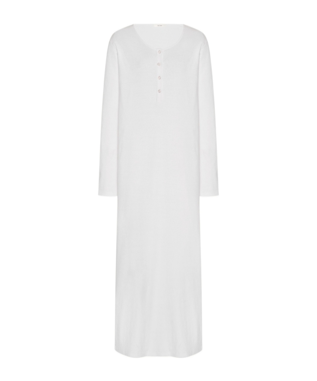 The Row Latoya Cotton Maxi Dress In White