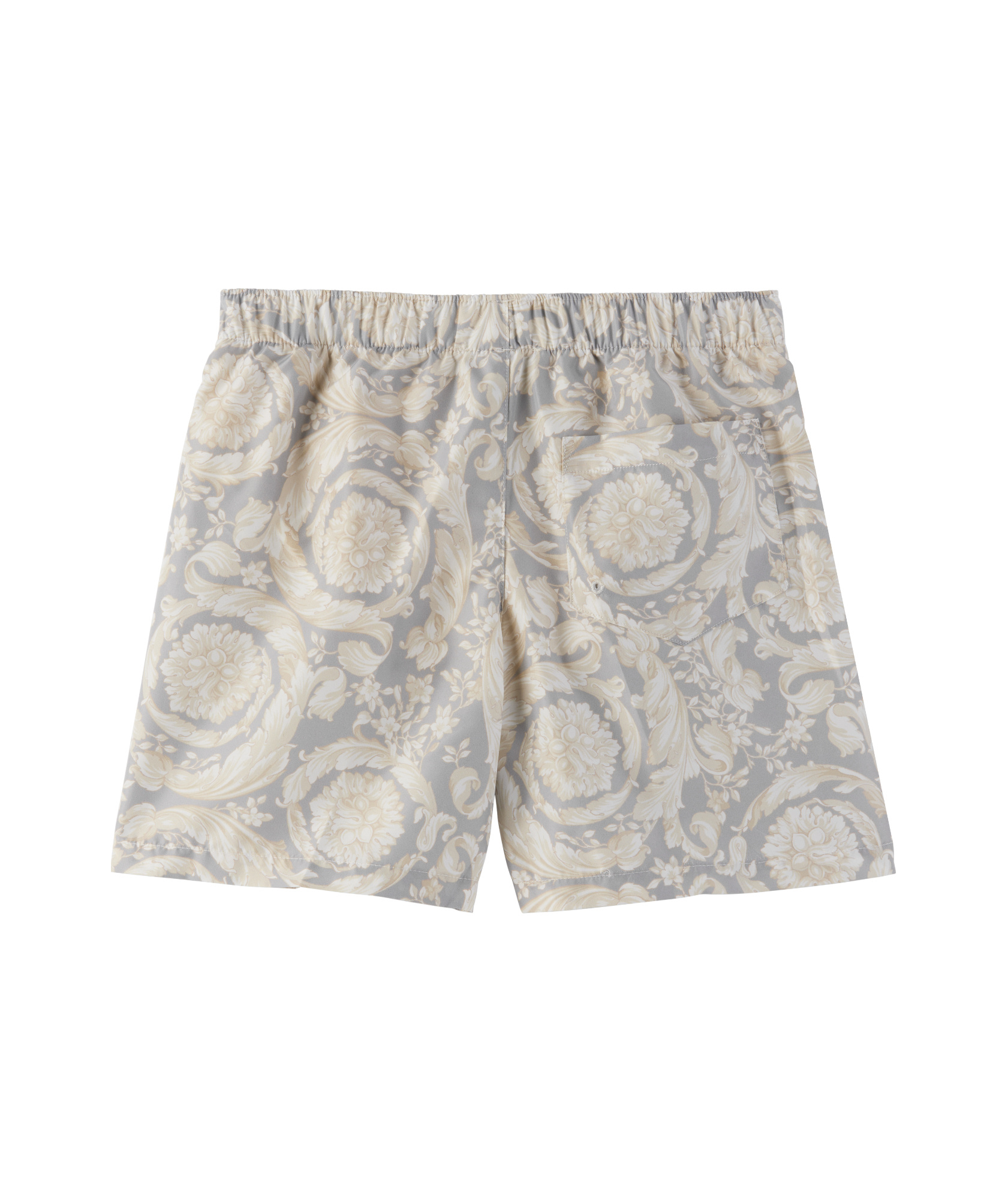 Versace Elastic Waist Swimming Trunks In Nude