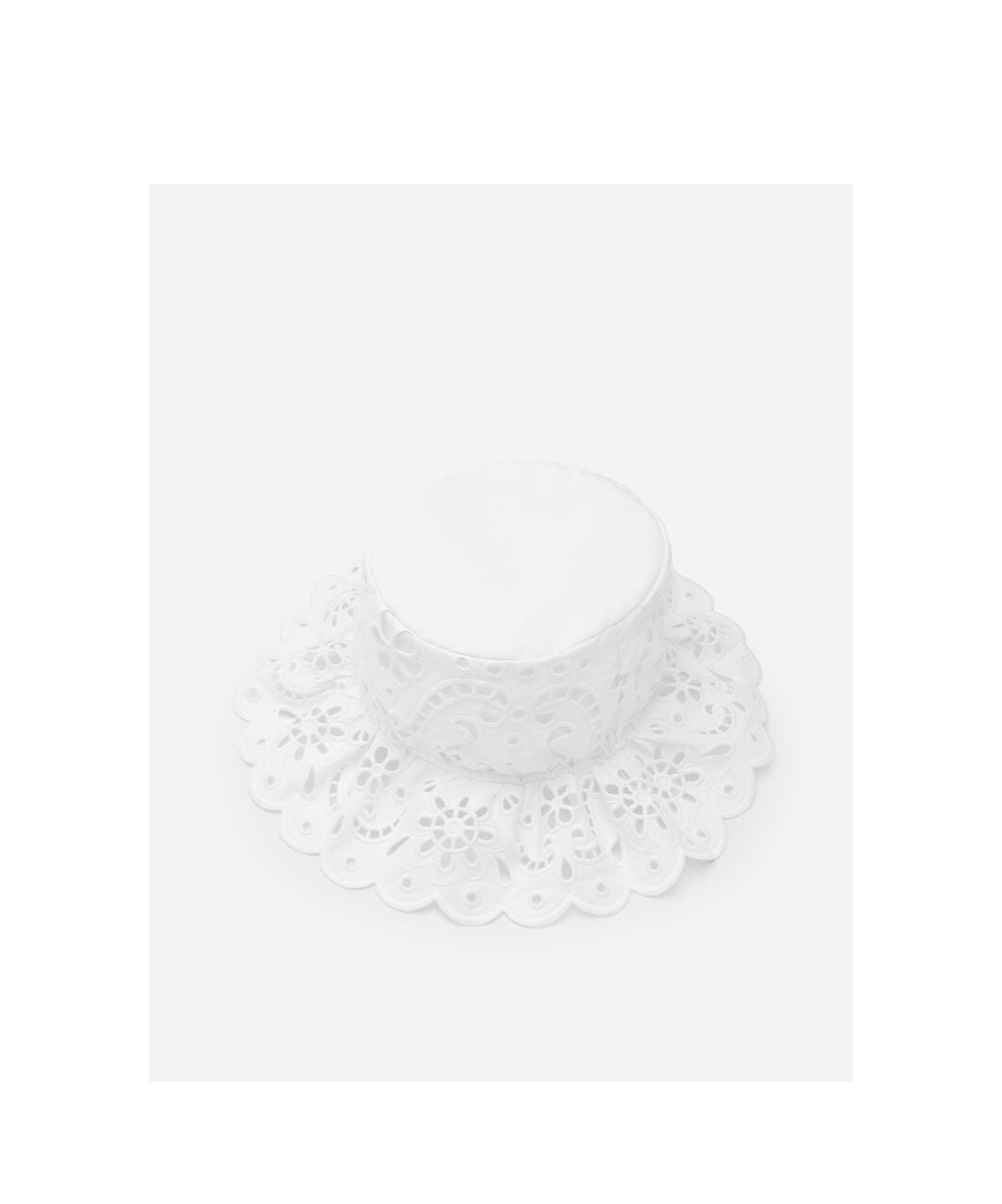 Dolce & Gabbana Broderie-anglaise Cotton-blend Hat In White