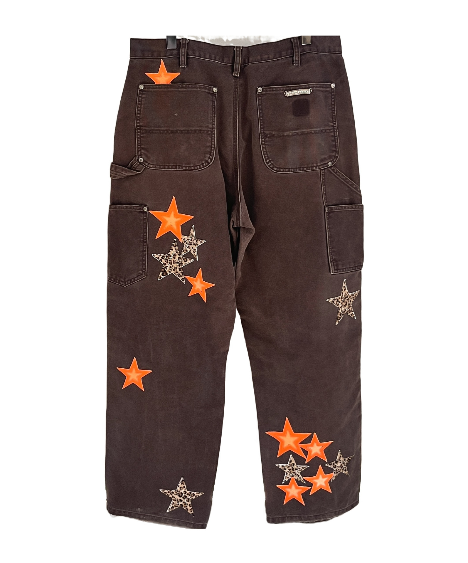 Chrome Hearts Belt Loops Overalls In Brown