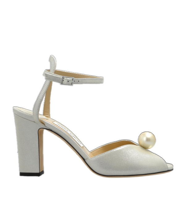 Shop Jimmy Choo Round Toe High Heel Sandals