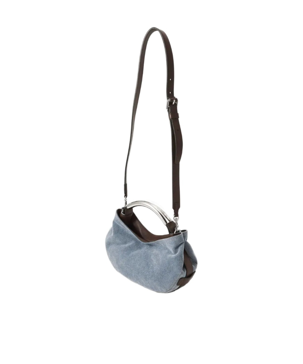 Moschino Top Handle Shoulder Bag In Gray