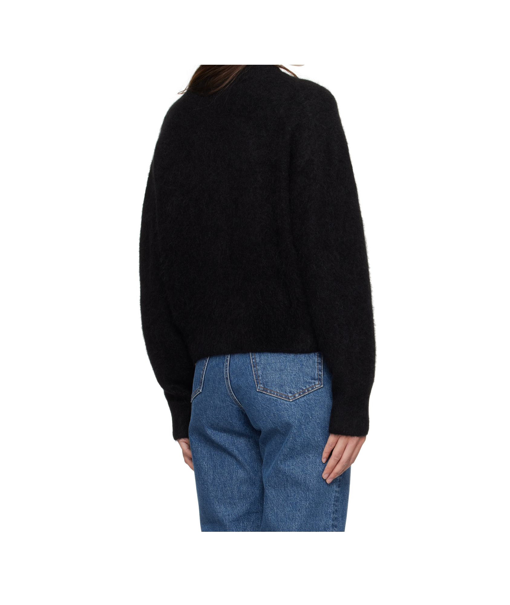 Filippa K Black Fluffy Sweater In Black
