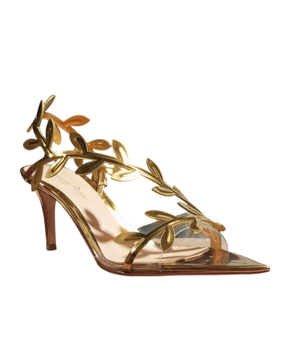 Gianvito Rossi Pointed High-heeled Sandals In Brown