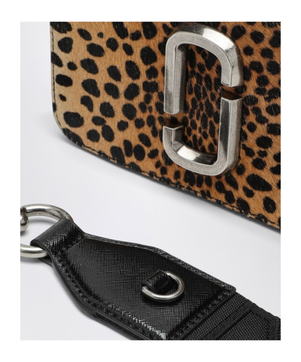 Shop Marc Jacobs Leopard Shoulder Bag In Black