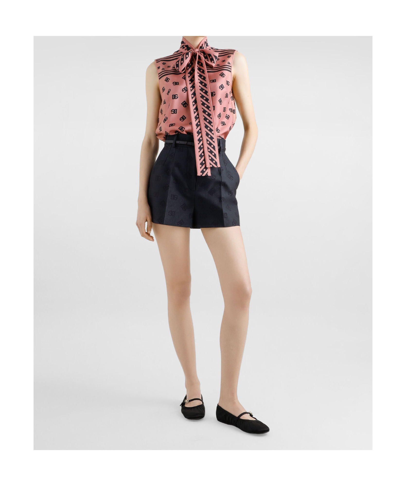 Dolce & Gabbana Sleeveless Shirt In Pink