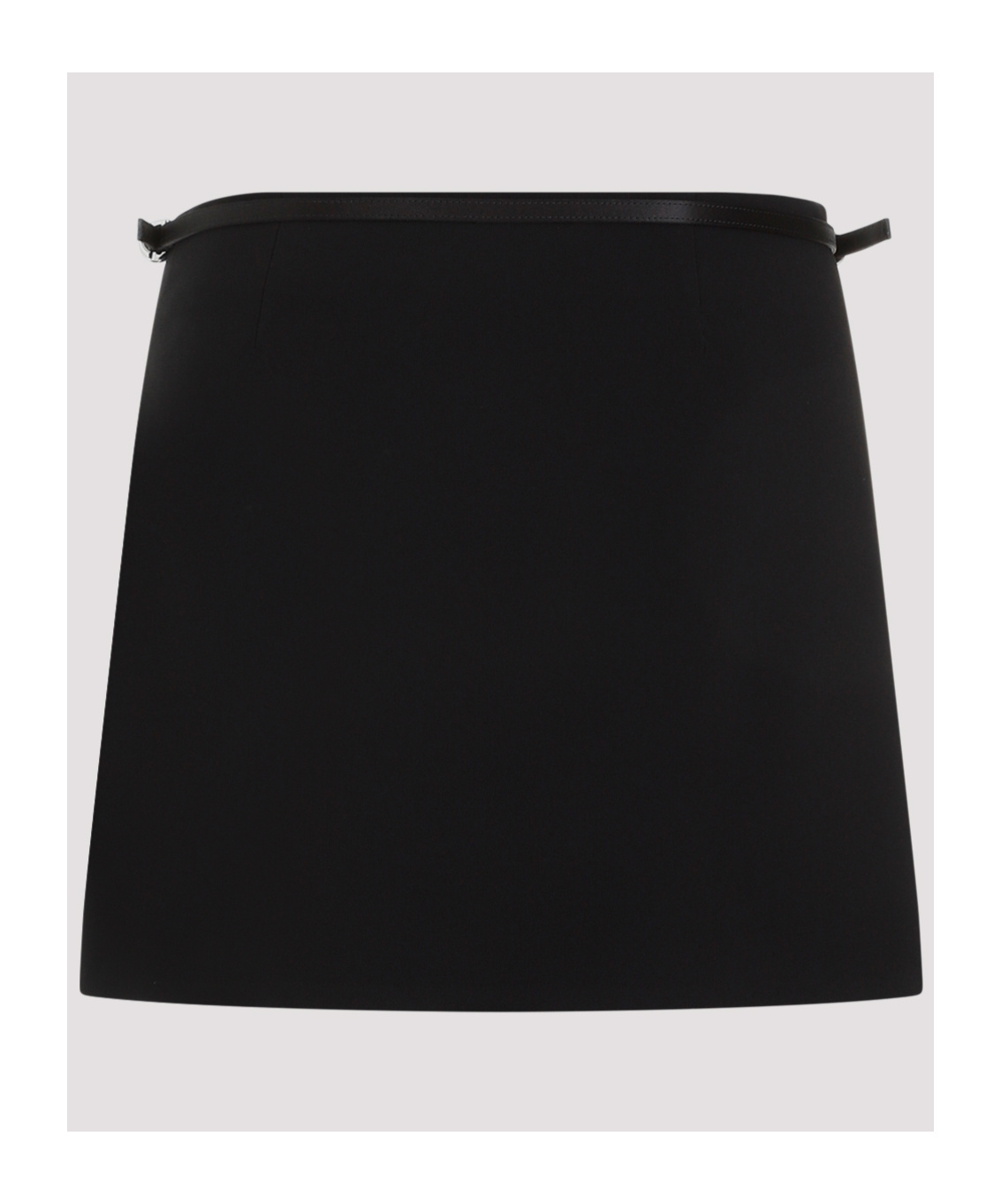 Givenchy Black Acetate Mini Wrap Voyou Skirt In Black