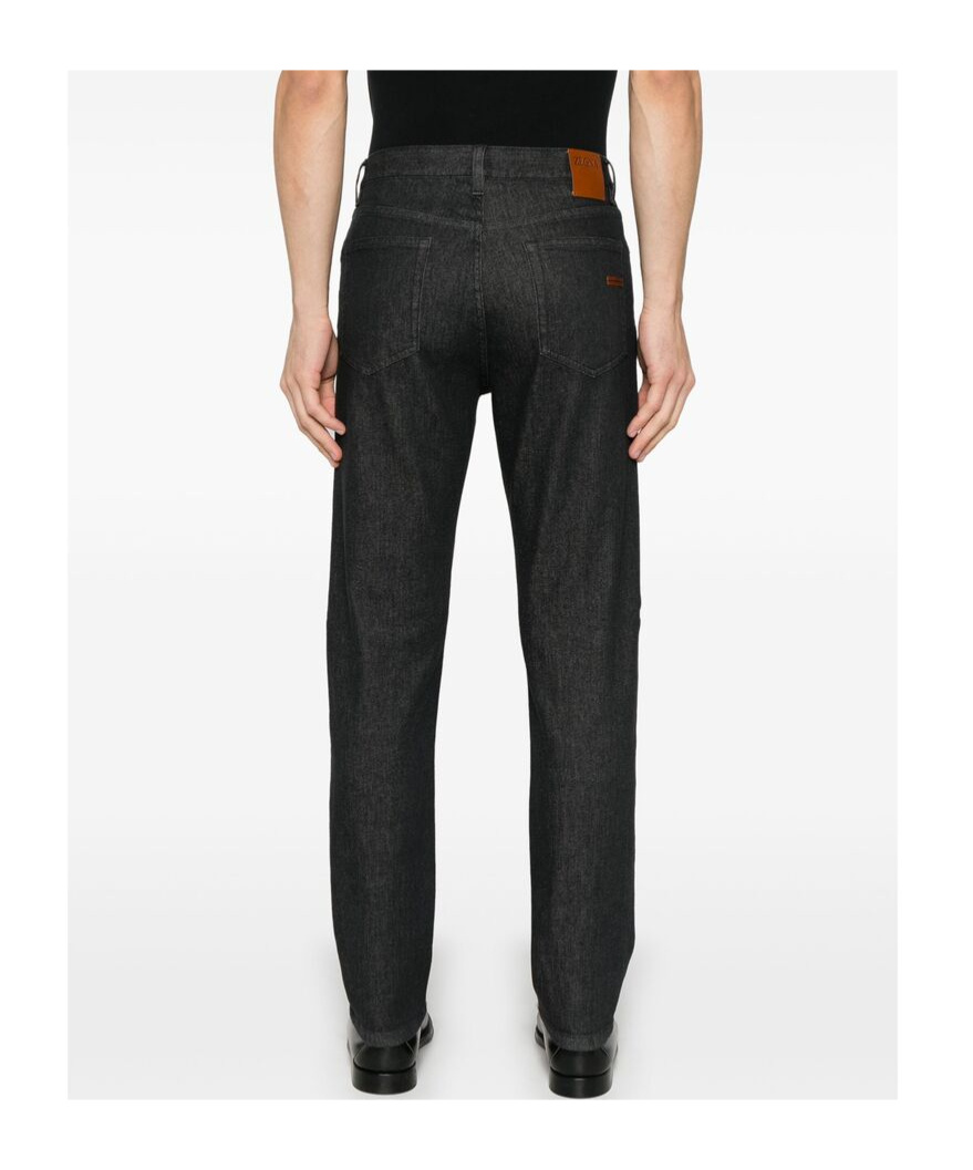 ZEGNA BELT-LOOP JEANS