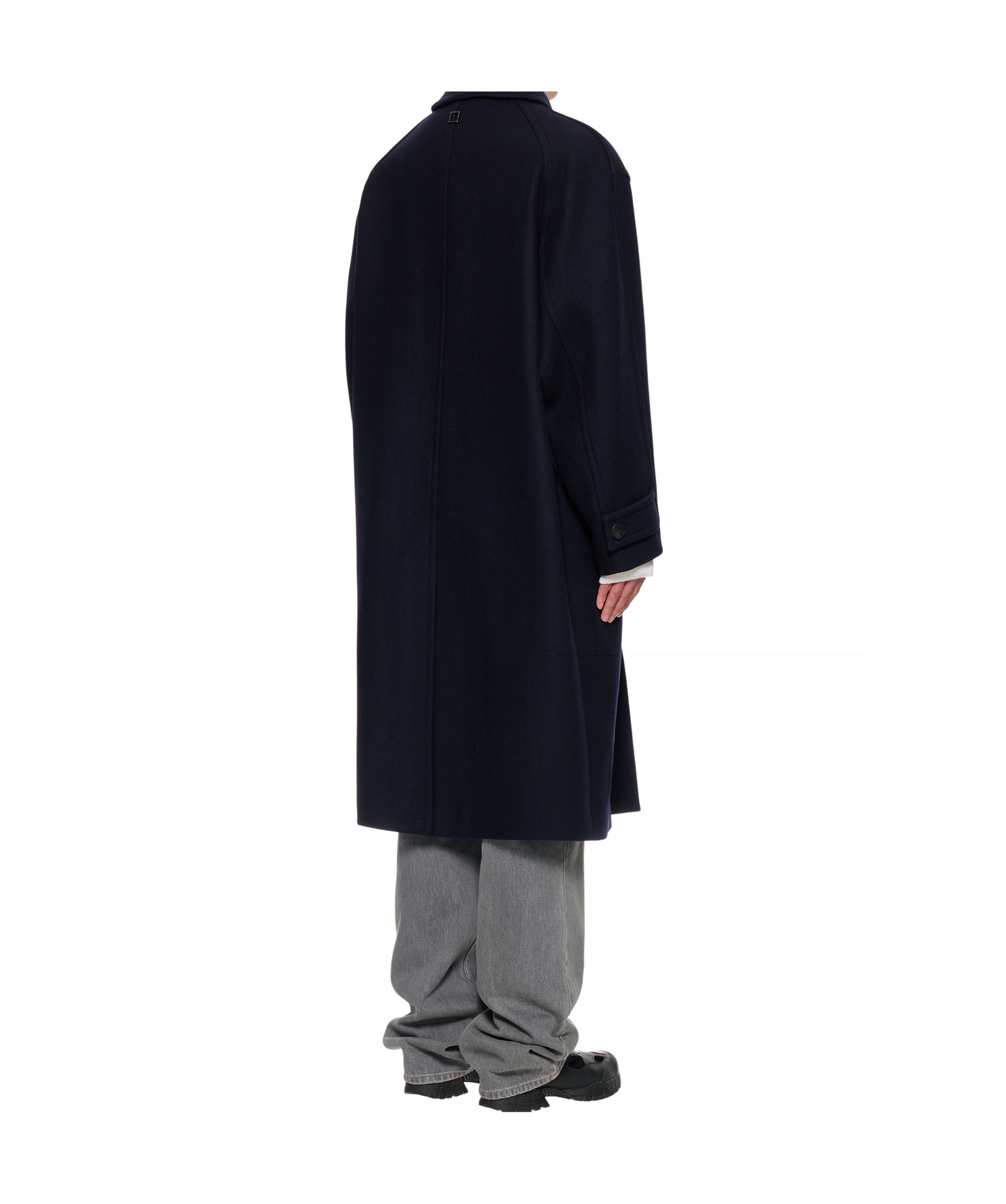 Wooyoungmi Single-breasted Wool Coat In Black